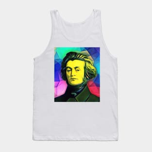 Adam Mickiewicz Colourful Portrait | Adam Mickiewicz Artwork 7 Tank Top